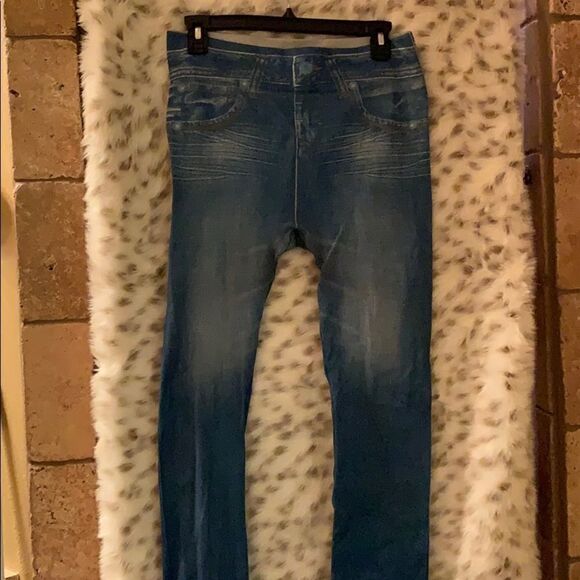 Jean like leggings   - Picture 1 of 4